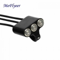 MoFlyeer Motorcycle Switches 22mm Handlebar Mount Switch Headlight Hazard Fog Light ON OFF Aluminum Alloy With Indicator Light|M