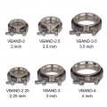 Universal SS304 2 2.25 2.5 3 3.5 4 V band Clamp 3 Inch V band 4 Inch Exhaust Flange 76mm Turbo Exhaust Vband V Clamps Kits|Hange