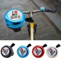 Cute I Love My Bike Printed Bike Bicycle Bell Clear Sound Alarm Warning Ring Bike Horn Alarm Warning Bell Ring Bicycle Accessory