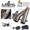 Universal Stainless Steel 304 2.0" 2.25" 2.5" 3" Electric Exhaust Downpipe Cutout E-cut Out Dual-valve Remot