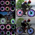 Bicycle Light Cycling Bike Tyre Tire Wheel Valve 14 LED Flash Spoke Warning Light Lamp Bike Spoke Decorations Bicycle Flashlight