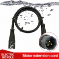 EBike Motor Extension Cable Waterproof 3 Pin Motor Line Extension Cable 1000W For Electric Bicycle Kit Throttle Display Convers|