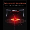 Bike Lamp Bead Bicycle Remote Control Taillight Horn Lamp USB Charging Turn Signals Waterproof Night Riding Safety Warning Light