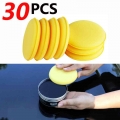 20/24/30PCS Car Polishing and Waxing Sponge Car Detailing Cleaning Tools Cleaning Supplies Round Foam Sponge Car Wax Applicator|