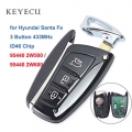 Keyecu Smart Remote Car Key Fob 3 Buttons 433mhz Id46 Chip For Hyundai Santa Fe 2012-2015 Fcc Id: 95440 2w500 / 2w600 - Car Key