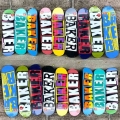 Professional skateboard Baker Skateboard 8.0 Inch U Shaped Transverse Skateboard 7 Layer Canada Wood Deck Three layer Dyeing Hi