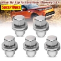 Stainless Steel 5Pcs 10Pcs Wheel Nut Cap For Land Rover Discovery 3 & 4 #RRD500290 SFN 500510 2004 2005 2006 2007 2008 2009