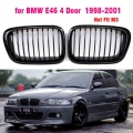 Gloss Black Front Kidney Grille Slat Style Grill For For Bmw E46 4 Door 1998 1999 2000 2001 Car Styling - Racing Grills - Office