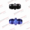 6AN AN6 To 6AN AN 6 Aluminum Straight Male Union Fitting Adapter Black/BLUE|Fuel Supply & Treatment| - ebikpro.com