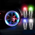 Automobile Bicycle Motorcycle Wheel Tire Valve Cover, Led Light, Flashlight, Waterproof Light, Led Car Decoration Auto Parts - D