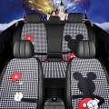 Mickey Minnie cartoon cute car cushion four seasons general single rear seat cushion goddess winter seat cover custom neoprene|