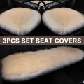 Car Seat Cover Long Plush Automobile Seats Cushion Winter Warm Faux Fur Seat Covers for Universal Cars Seat Cushions|Automobiles