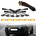 Universal 12v Front Grille Lighting 6 Smd 3030 Led Amber Grille Lighting Kit Car Eagle Eye Light - Signal Lamp - ebikpro.co