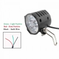 electric bicycle light/ebike light 12V 24V 36V 48V 60V 72V 80V with Horn Switch Waterproof Flashlight|Electric Bicycle Accessori