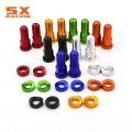 Motorcycle CNC Rim Lock Covers Nuts Washers Security Bolts For KTM EXC SX XC SXF YZ YZF WR WRF DRZ RMZ KX KLX KXF CR CRF|Tyres|