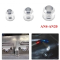 Aluminum AN4 AN6 AN8 AN10 AN12 AN16 AN20 Straight Male Weld On Fittting Bung Nut Nitrous Hose Fitting Silver|Fuel Supply & T