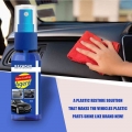 30ml Car Plastic Parts Retreading Spray Wax Instrument Panel Auto Interior Plastic Renovated Coating Agent Car Light Cleaner|Pai