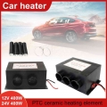 400W/600W 12V 24V Car Heater Car Glass Defroster Window Heater Air Outlet 2 Warm Dryer in Car Goods Interior Accessories Winter|