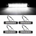 4pcs 12V White LED Courtesy Light Waterproof For Marine Navigation Truck Trailer|Truck Light System| - Ebikpro.com