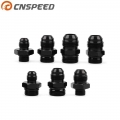 Male Adapter Fitting Black ORB 6 ORB 10 ORB 10 O ring Boss to AN6 6AN AN8 8AN AN1010AN 6061 T6 aluminum Flare fiting|Fuel Supp