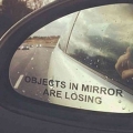 2 Pcs Objects In Mirror Are Losing Car Stickers Rear View Mirror Vinyl Decal - Window Repair - ebikpro.com