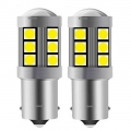 2PCS Mini 1156 P21W BA15S 7506 R10W 3030 LED Auto Brake Lamps Car Daytime Running Light Reverse Bulbs Turn Signals|