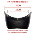 Universal Motorcycle Helmet Visor Lens 3 Snap Button Retro Helmet Brims Goggles Motorcycle Helmet Brims Motorcycle Accessories|