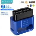 Kuulaa Elm327 Obd2 Car Diagnostic Tool Elm 327 V2.2 Scanner Bluetooth 5.0 Obdii Obd 2 Scanner Tools Reader For Android/ios/pc -