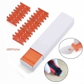 FOSHIO 100pcs Double Edge Plastic Blades for Razor Scraper Carbon Fiber Vinyl Wrap Film Glue Clean Squeegee Window Tint Car Tool