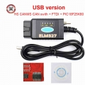 Professional ELM327 V1.5 USB Switch PIC18F25K80 FTDI HS CAN/MS CAN For FORScan elm 327 v1.5 for Ford OBD2 Car Diagnostic Scanner