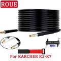 6~15 Meters High Pressure Car Washer Hose Pipe Cord Car Washer Water Cleaning Extension Cleaning Accessories for Karcher K2~K7|W