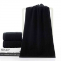 35*75cm Black Towels Solid Cotton Cleaning Towel Home Kitchen Car Care Polishing Super Thick Plush Microfiber Car Cleaning Cloth