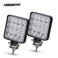 Anmingpu Mini Offroad Led Bar 12v 24v Square Led Work Light For Car Truct Boat Atv 4x4 Tractor 42w 48w Spotlight Led Light Bar -