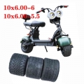 10'' Widened Vacuum Tyres 10*6.00 5.5 for Small Harley Motorcycle Tubeless Tire 10x6.00 6 Electric Scooter Motor Special