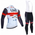 Winter 2022 UAE TEAM Long Cycling JERSEY Bike Pants Set Men Ropa Ciclismo Thermal Fleece Bicycling Maillot Culotte|Cycling Sets|