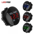 LEEPEE DC 12V 24V Digital Voltmeter Ammeter for Car Auto Motorcycle Led Display Voltage Meter Tester|Volt Meters| - Officemati