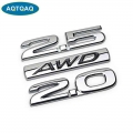 Aqtqaq 1pcs 3d Metal Awd Car Side Fender Rear Trunk Emblem Badge Sticker Decals Suit For Universal Car, Car Decoration Stickers