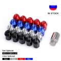 Car Anti theft 6061 Aluminum Alloy Wheel Rays Lock Nuts Length Closed End Lug Nut 35MM M12*1.5 M12*1.25 Jdm Aftermarket lug nuts