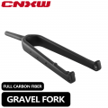 Gravel Fork 700C Disc Full Carbon Fiber Road Bike Fork 100*12mm MTB fork bicycle carbon fork 700*45C/27.5*2.1| | - Officematic