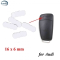 5/20/50 PCS, Diameter 16x6mm Oval Remote Car Key Emblem Logo Replacement for Audi|Car Key| - ebikpro.com