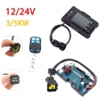 12V 24V Diesels Air Heater LCD Monitor Switch + 4 Buttons Remote Control + Control Board For Car Auto Diesels Air Heater Parking