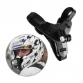 Black Helmet Holder Motorcycle Helmet Chin Stand Mount Holderaction Sports Camera Holder Accessories For Gopro Hero 7/5 - Helmet