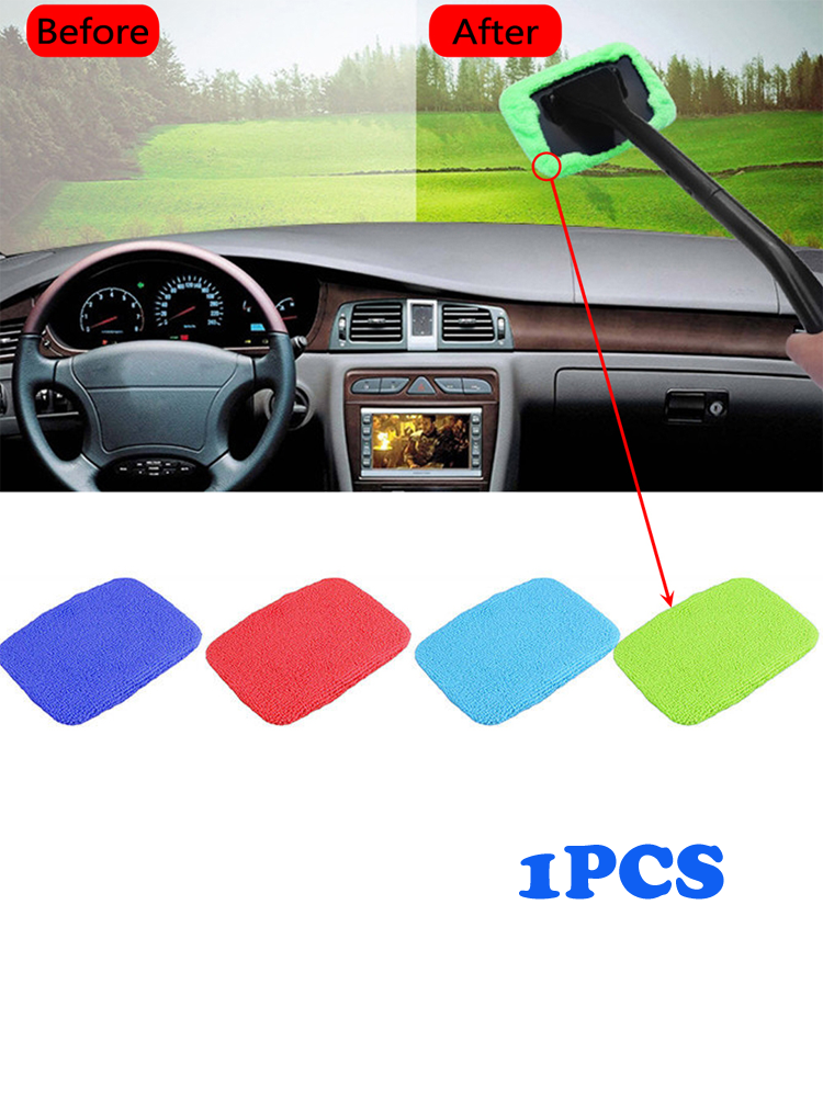 1Pcs Microfiber Car Windshield Care Cleaning Wash Tool Window Cleaner Brush Washable Cleaning Supplies Interior Car Accessories|